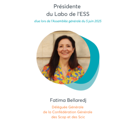 Le Labo de l’ESS annonce l’élection de Fatima Bellaredj à sa présidence
