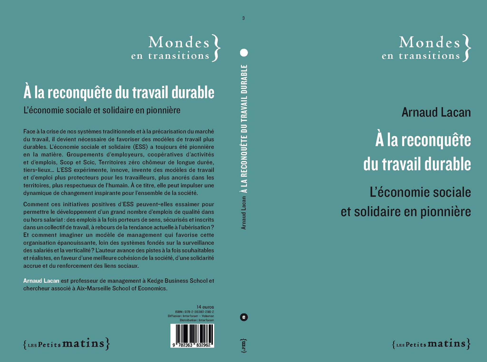 livre de Arnaud Lacan « À la reconquête du travail durable »