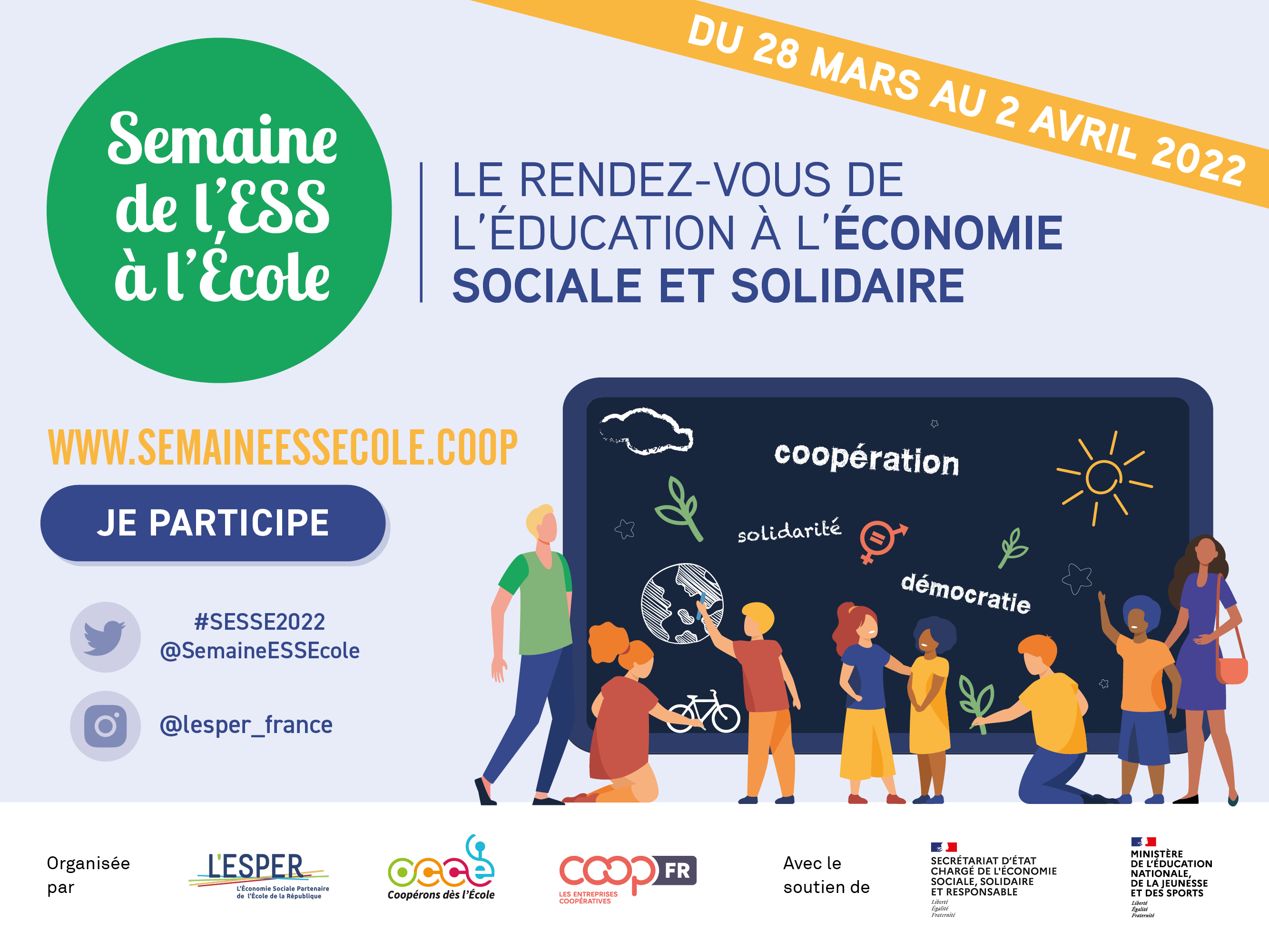 Visuel semaine de l'ESS à l'école