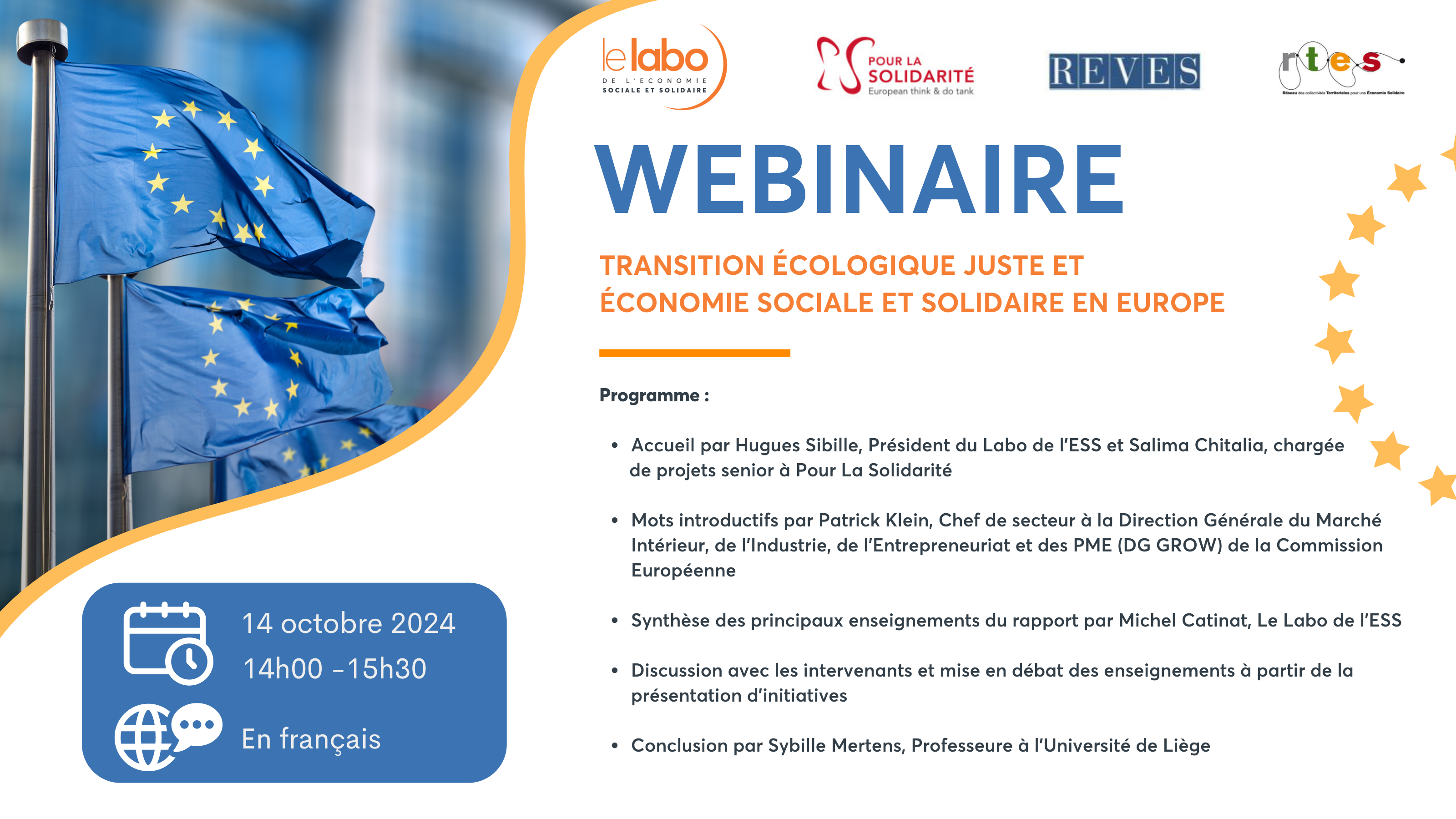 Webinaire sur la transition écologique juste et l'économie sociale et solidaire en Europe