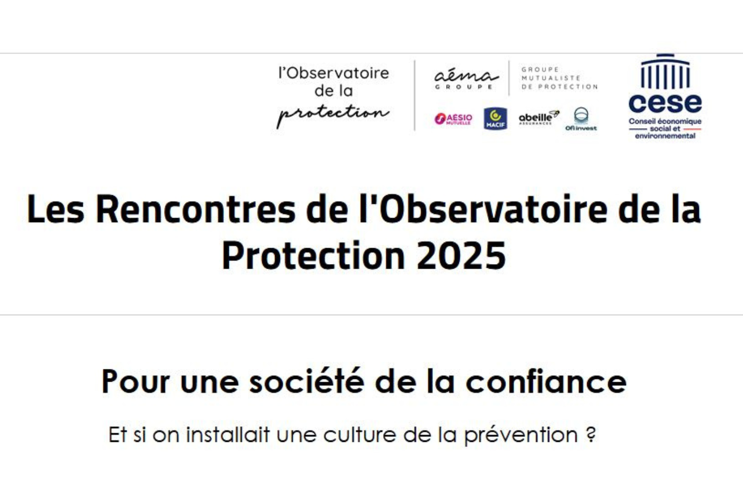 Rencontres de l’Observatoire de la Protection 2025