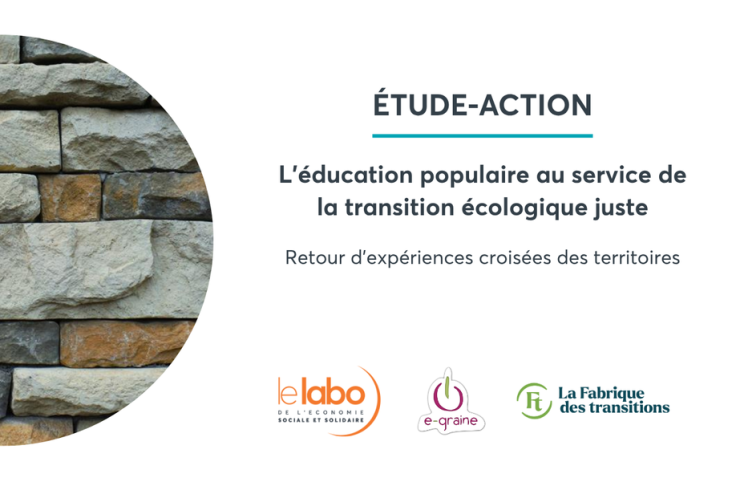 Couverture étude L'éducation populaire au service de la transition écologique juste