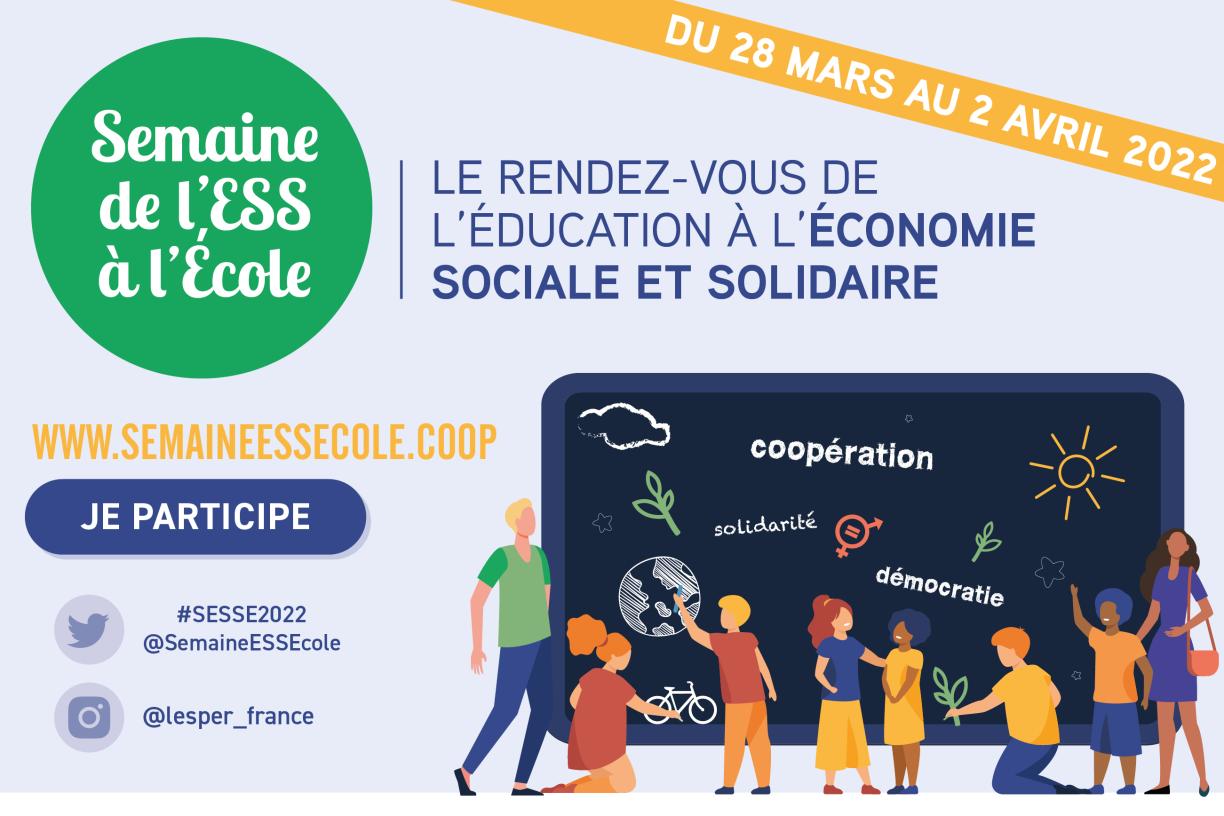 Visuel semaine de l'ESS à l'école